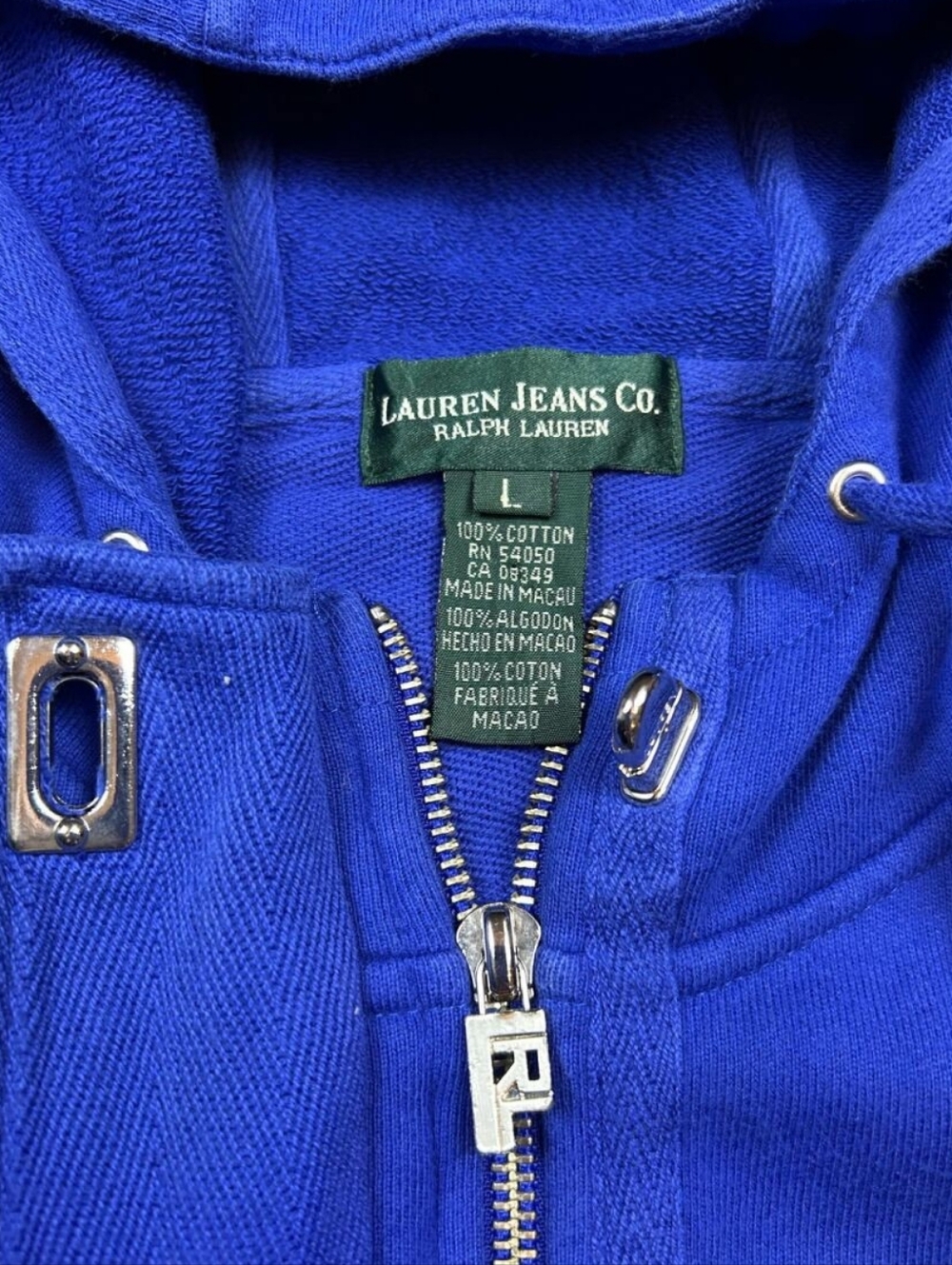 Lauren Ralph Lauren Blue Hooded Zip Jacket & Maxi Dress Set - Picture 4 of 16